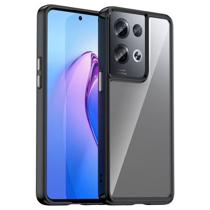 Black acrylic + TPU phone case with camera cutout and raised edge protection