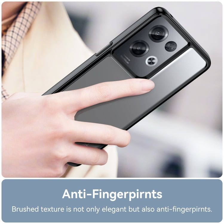 Black acrylic + TPU phone case with brushed texture look and camera cutout