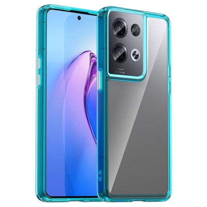 Teal TPU phone case with raised corners and camera cutouts, semi-transparent sides
