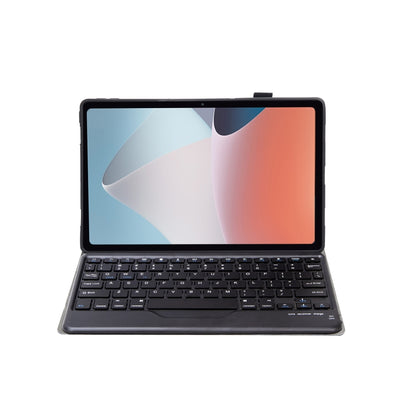 Ultra-thin Bluetooth keyboard leather case with black keyboard and tablet cover