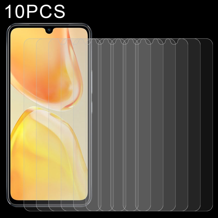 Tempered glass screen protectors, 10-pack, clear 2.5D edge for phone screens