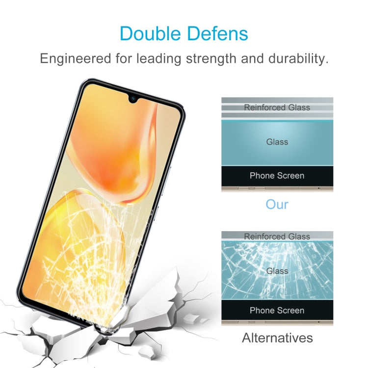 Reinforced tempered glass screen protector film for impact and durability