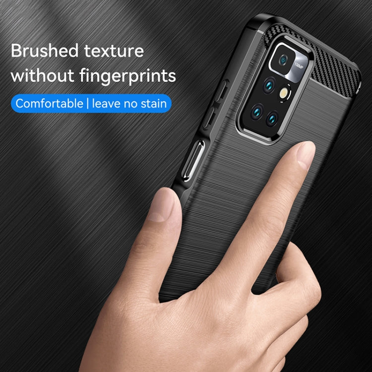Black brushed texture TPU phone case with finger-friendly grip