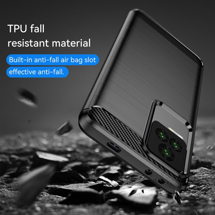 Brushed texture TPU phone case for Xiaomi Redmi K40S, dark black with camera cutout