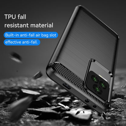 Brushed texture TPU phone case for Xiaomi Redmi K40S, dark black with camera cutout