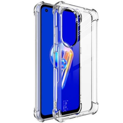 Clear shockproof TPU phone case with camera protection ring and reinforced corners