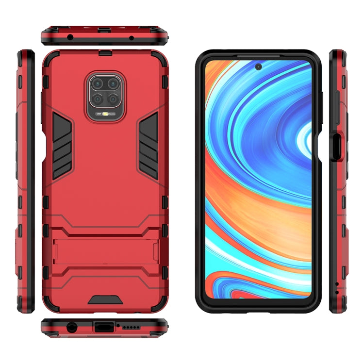 Red rugged protective phone case, showing front, back, and side openings