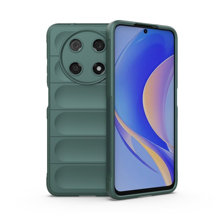 TPU flannel phone case for Huawei Nova Y90/Enjoy 50 Pro, dark green