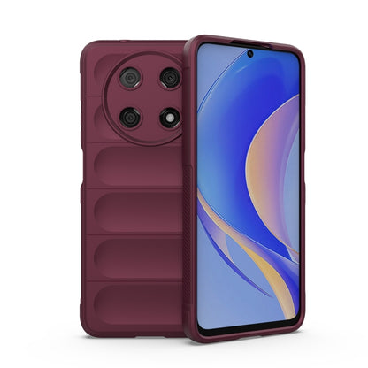 TPU flannel phone case for Huawei Nova Y90/Enjoy 50 Pro, wine red
