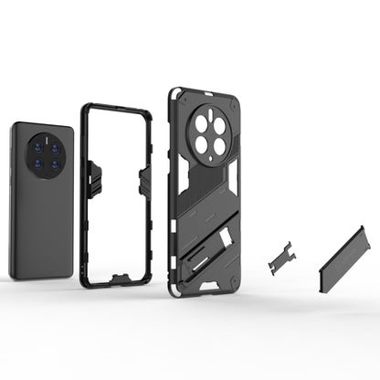 Black rugged phone case with included frame and clip-on holder
