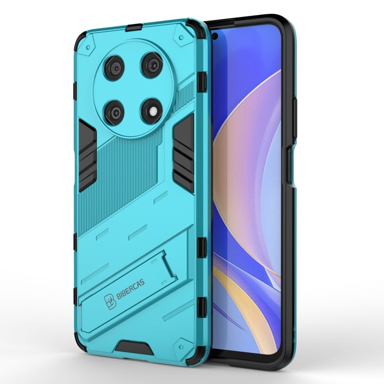 Green rugged shockproof phone case with black accents and raised camera protection