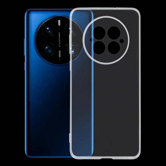 Transparent ultra-thin TPU phone case with camera cutout and raised edges