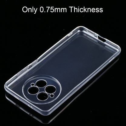 Clear TPU phone case with camera cutout, slim profile, and corner protection