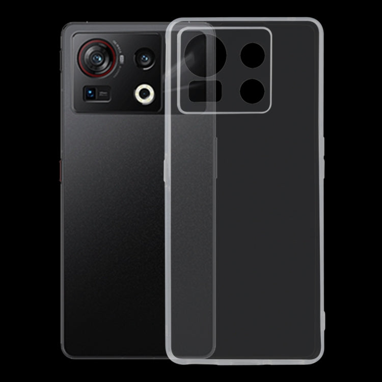 Clear TPU phone case with camera lens openings and textured protective grip