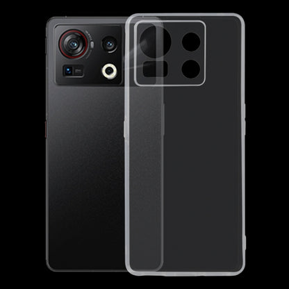 Clear TPU phone case with camera lens openings and textured protective grip