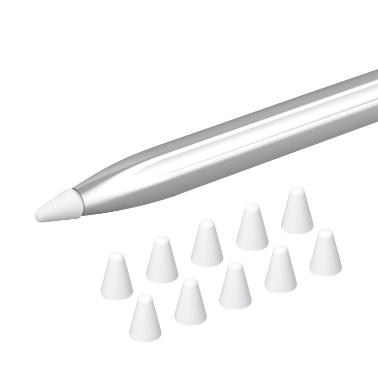 Silicone nib caps set for stylus, featuring white cap tips in a bundled view