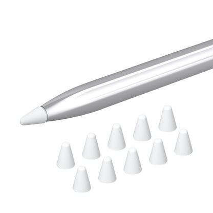 Silicone nib caps set for stylus, featuring white cap tips in a bundled view