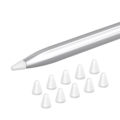 Silicone nib caps set for stylus, featuring a white cap and white cone tips