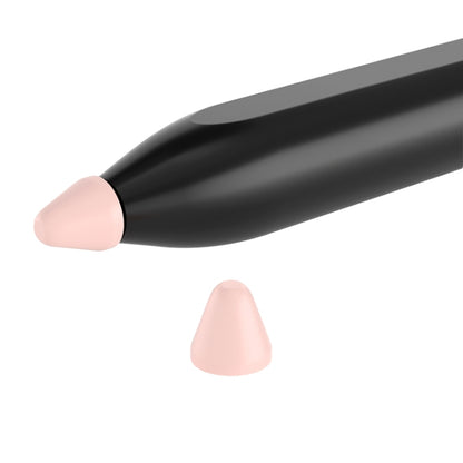 Silicone nib cap set with pink tips, includes replacement cap pieces