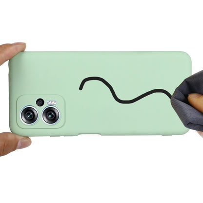 Green liquid silicone phone case with camera cutouts and shockproof bumper