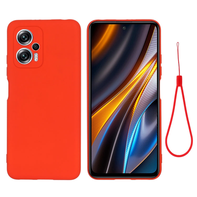 Red liquid silicone phone case with full coverage and camera cutouts