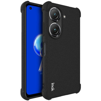 IMAK matte black TPU phone case with camera cutouts and protective corner bumpers