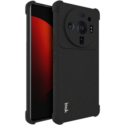 IMAK black TPU phone case with dual camera cutouts and raised side rails