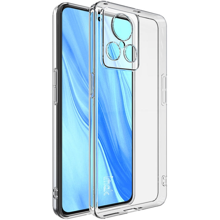 Transparent TPU phone case with camera cutout and raised button covers