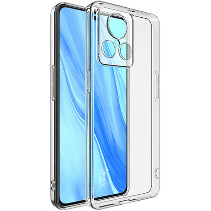 Transparent TPU phone case with camera cutout and raised button covers