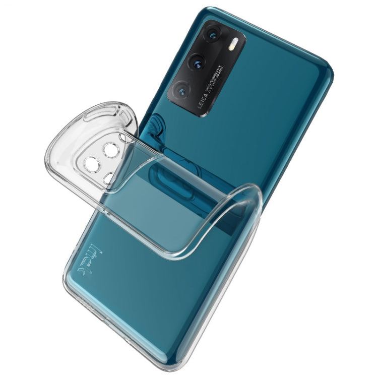 Transparent TPU phone case with raised camera cutout and shockproof corner protection