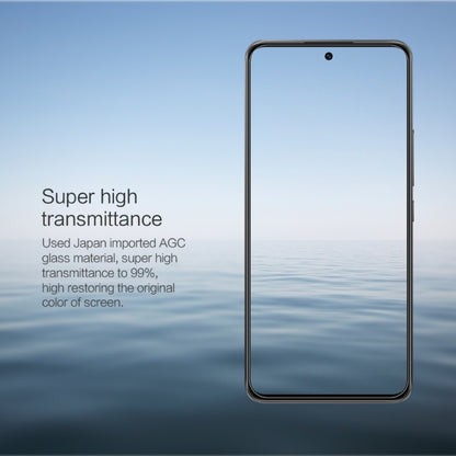 Tempered glass screen protector film for Xiaomi 12 Lite, clear front with rounded edges