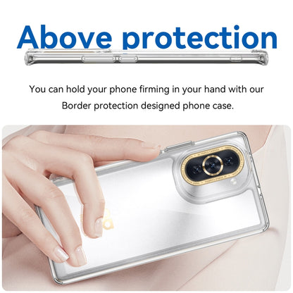 Transparent phone case with border protection and camera cutout for Huawei nova 10 Pro