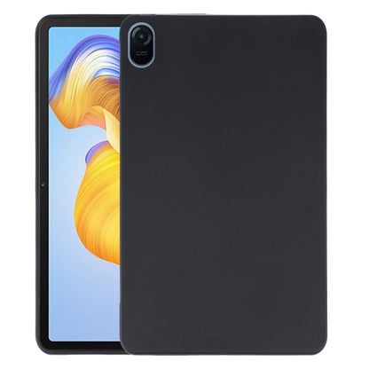 Black TPU tablet case with smooth back and camera cutout for a secure fit