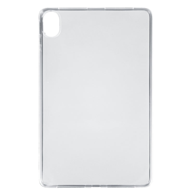 Frosted clear TPU tablet case back cover with camera cutout and precise edges