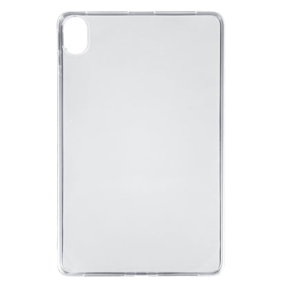 Frosted clear TPU tablet case back cover with camera cutout and precise edges