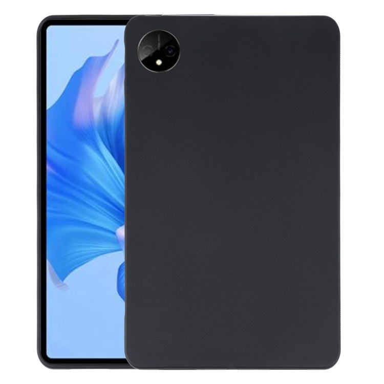 Black TPU tablet case covering the back with camera opening and slim protective sides
