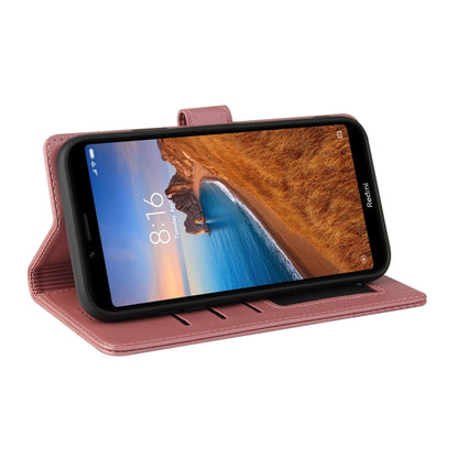 Rose gold folio phone case with kickstand, front cover flipped open