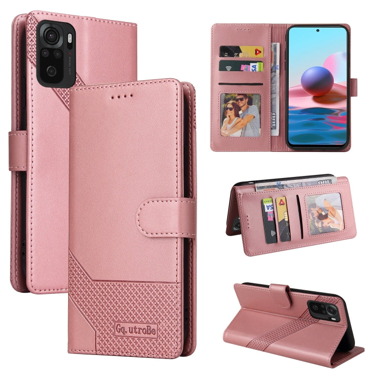 Rose pink magnetic leather phone case with card slots and magnetic closure