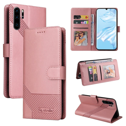 Rose gold magnetic leather wallet phone case with card slots and viewing pocket