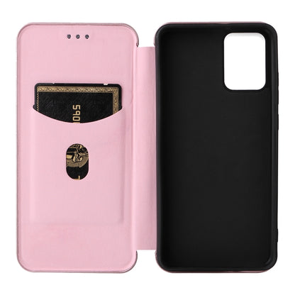 Pink flip phone case open view: card slots on the inside and black back cover.