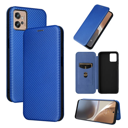 Blue carbon-fiber texture flip phone case with card slot and camera cutout