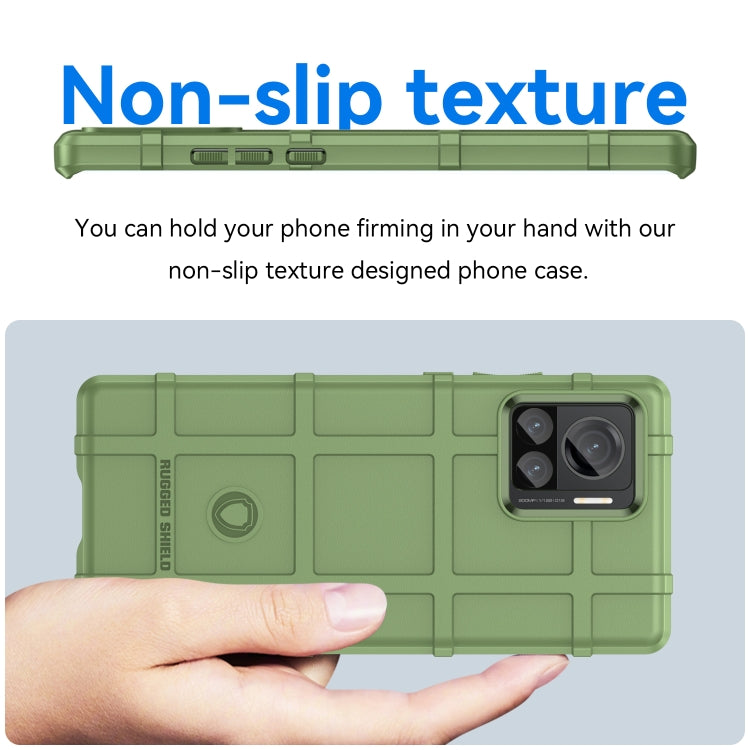 Green TPU phone case with non-slip textured grip and camera cutout