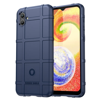 Shockproof TPU phone case with rugged shield texture, blue, full coverage camera cutouts