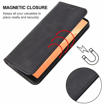 Black leather folio phone case with magnetic closure and folding stand