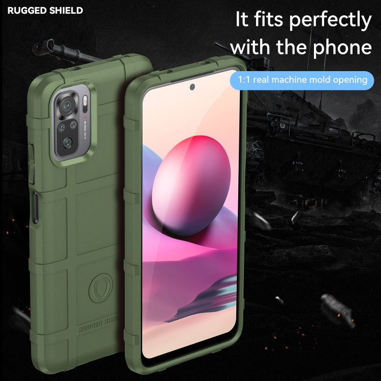 Green rugged TPU phone case with raised edges around camera and screen cutouts