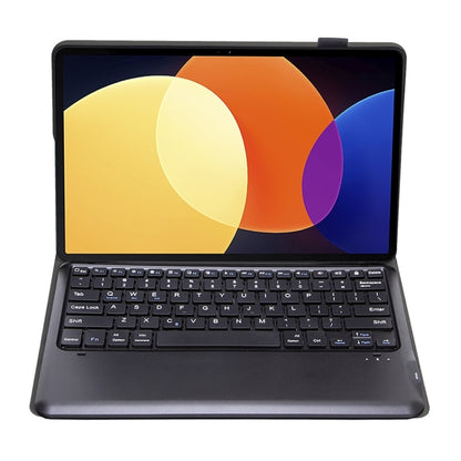 Black detachable tablet keyboard case with built-in Bluetooth keyboard