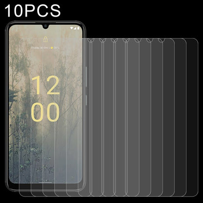Tempered glass screen protector film set, 10-pack, 2.5D curved edges