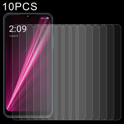 10-pack 2.5D tempered glass screen protectors for a curved phone display