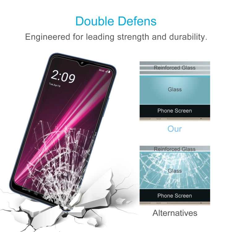 Impact-protection tempered glass screen protector with reinforced glass layers