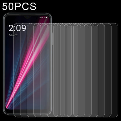 Tempered glass screen protector set with multiple 2.5D films shown in stacks